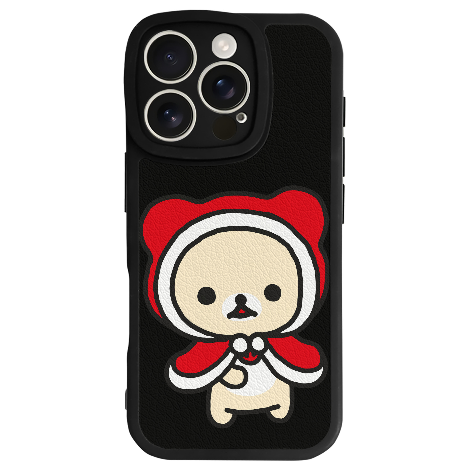 （画像用） リラックマ リラックマ キイロイトリ Rilakkuma Korilakkuma Kiiroitori 【iPhone 16シリーズ対応】シリコンスマホケース（レザー調） 材質：シリコン